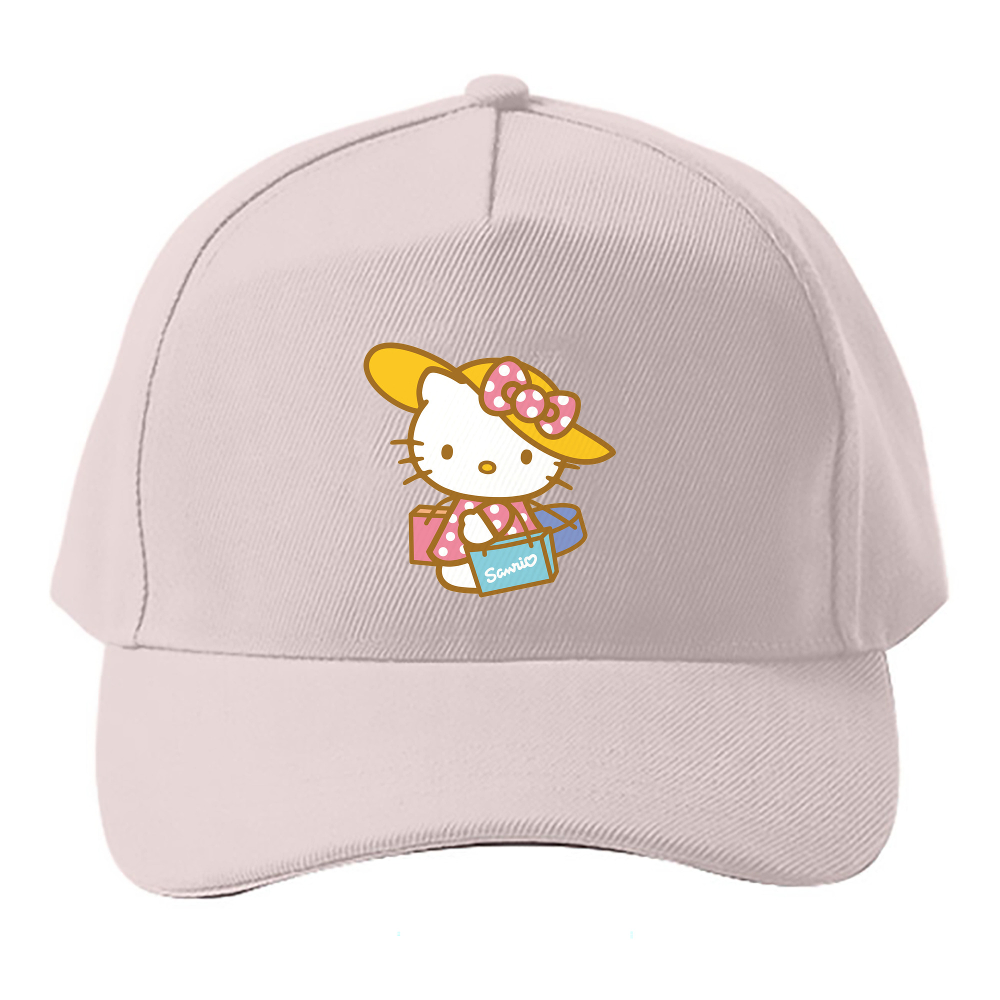 （画像用） Hello Kitty ハローキティ ベースボールキャップ 綿100％ 男女兼用 帽子 スポーツ
